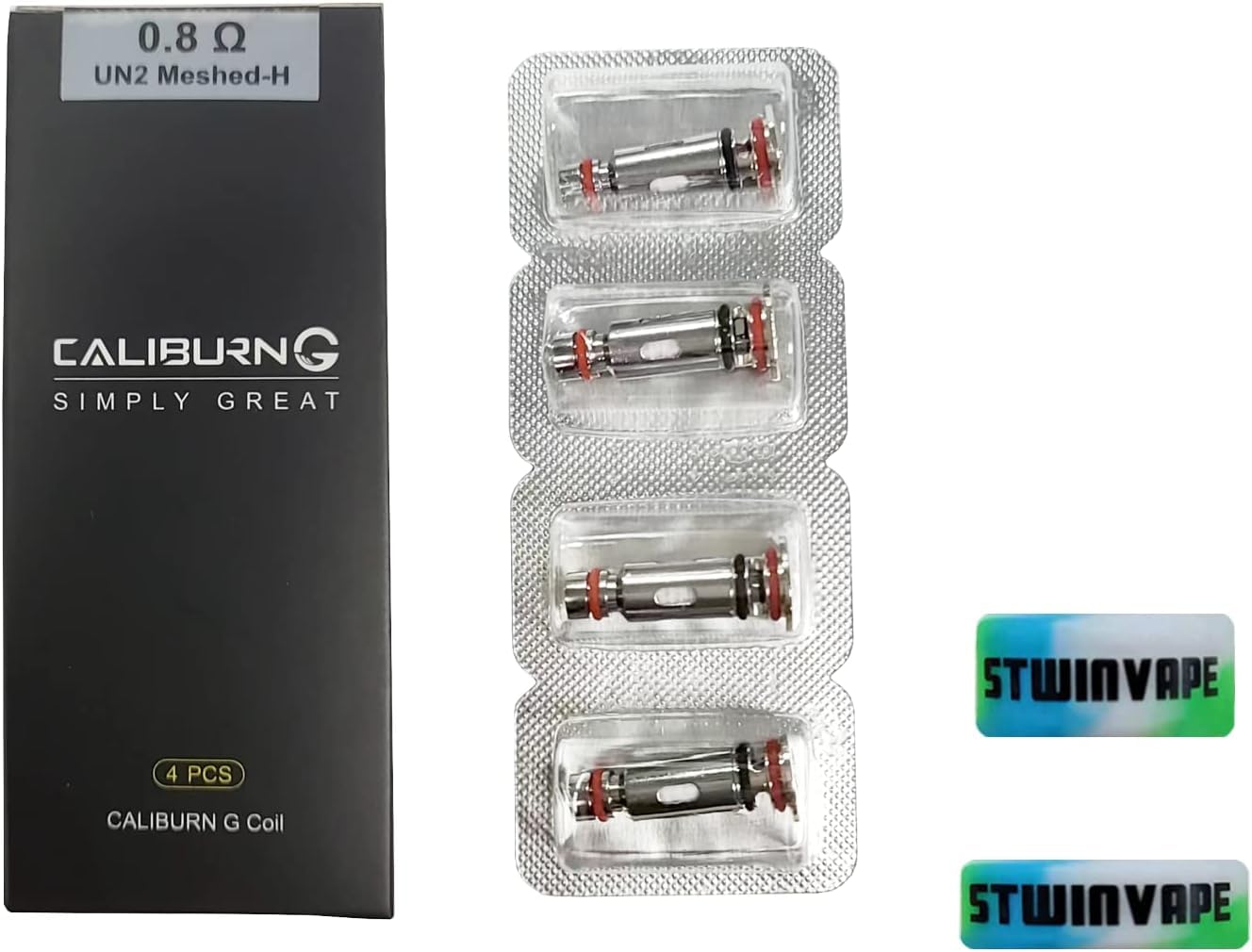 VOPOOfor UWELL Caliburn G Coils 0.8ohm Caliburn G2 G Coil Koko Prime GK2 Pack of 4