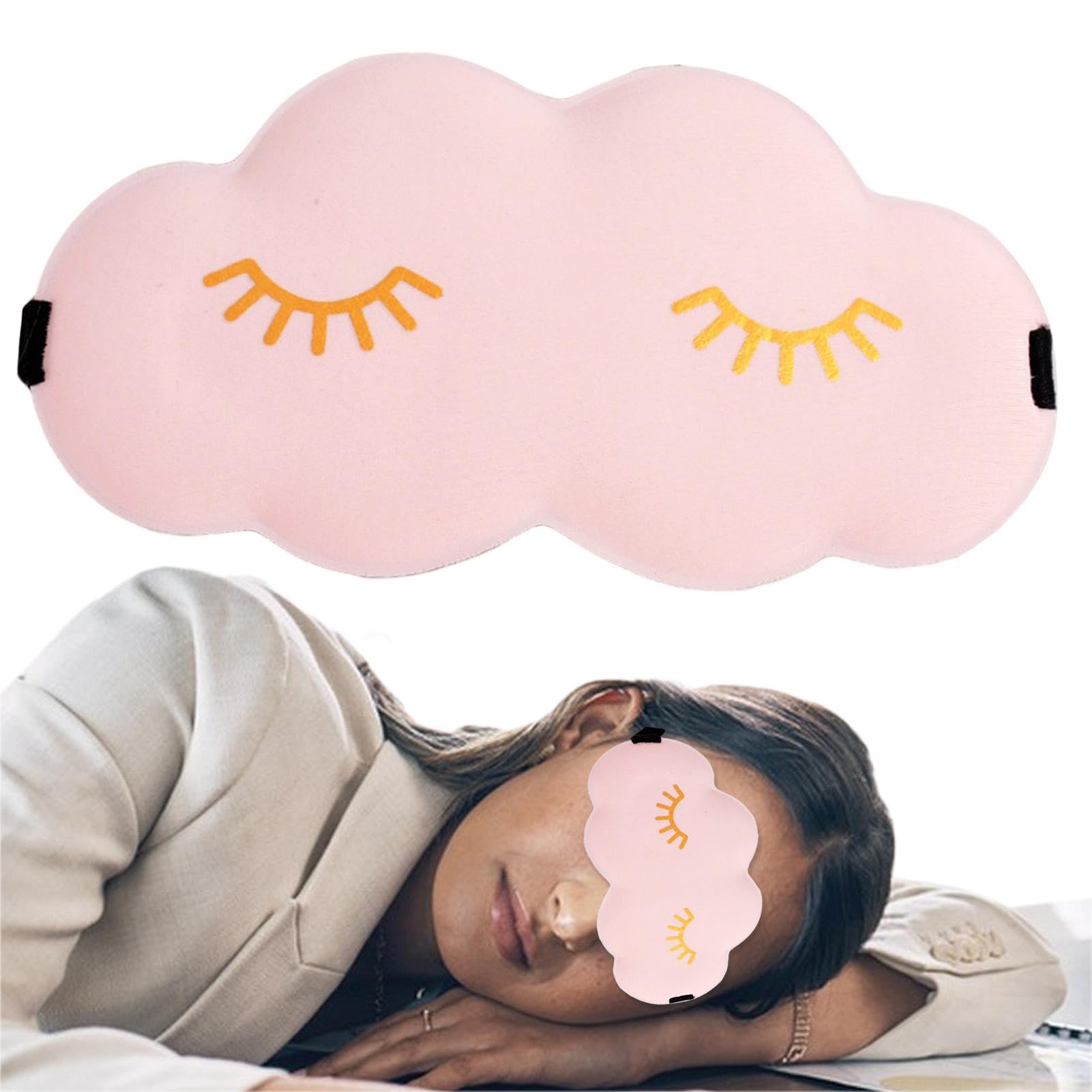 Set Di 6 Maschere Per Dormire In Peluche - Bende Per Occhi Oscuranti Con Elastico Regolabile Per Pigiama Party, Viaggi E Pisolini (Multicolore) - 5