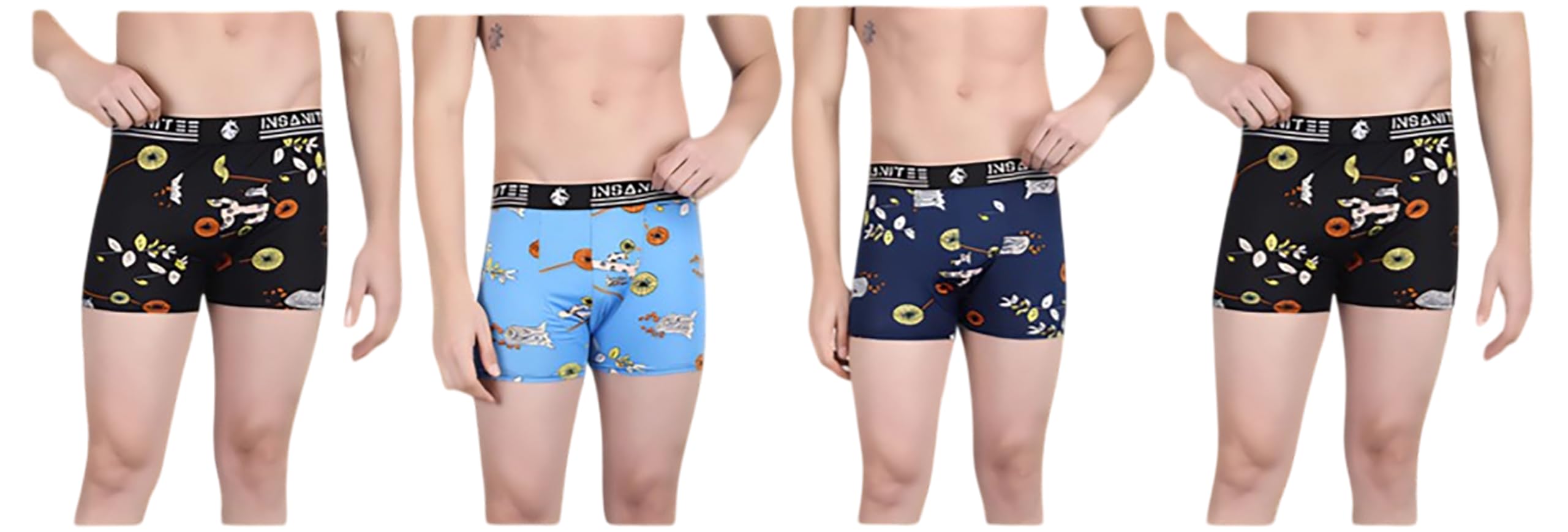 Men's Nylon Stretch Printed Trunk | Ultra-Soft, Breathable Innerwear for Men | Stylish & Supportive Fit-picture-29