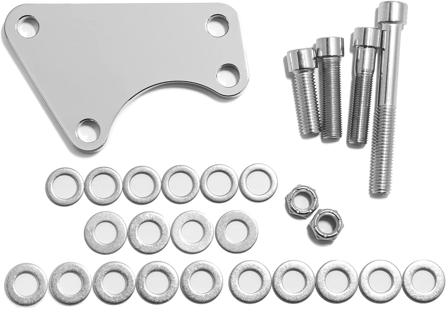 TOFR Brake Caliper Mount Adapter Converts 2000-Up to fit for Harley Chopper 1984-1999 Aluminum