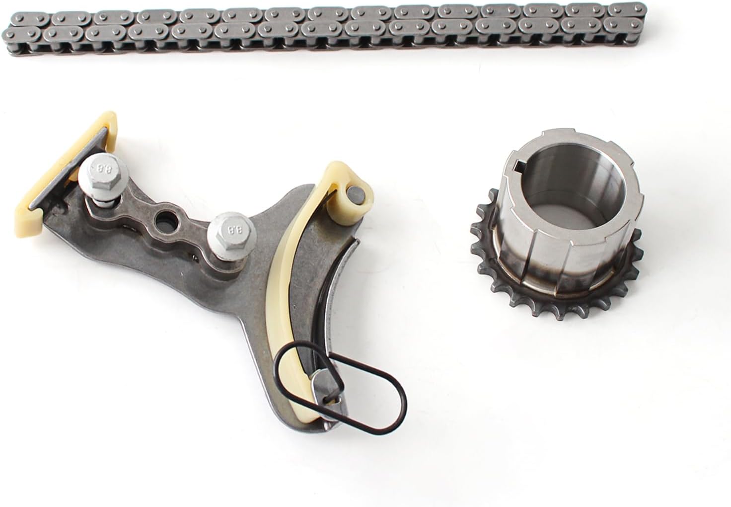 AUCERAMIC TK3216 Timing Chain Kit W/Tensioner Fit for Chevrolet Avalanche Camaro Colorado Express Silverado Suburban Tahoe Cadillac Escalade GMC Canyon Savana Sierra Yukon Hummer 94205SB 12556582