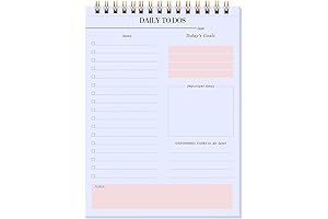 Pink To Do List Notepad, Task Organizer