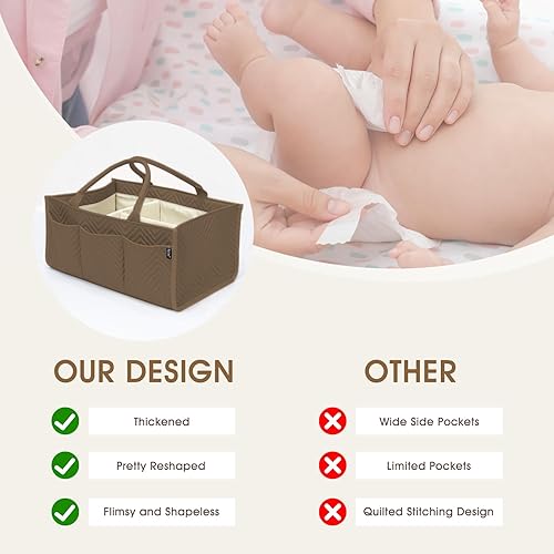 Miniatura 4 de Skycase Organizador grande de pañales, organizadores de bebé y almacenamiento para artículos esenciales para recién nacidos, cesta de almacenamiento
