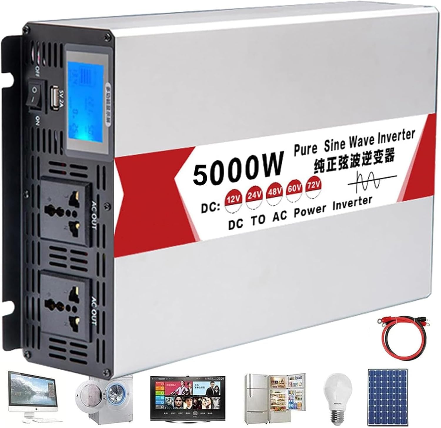 Onduleur onde sinusoïdale pure 5000w contre les coupures d'électricité