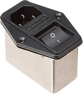 BLS CW2C-10A-T Solder Lug Terminals IEC 320 C14 Filter + Boat Switch + Fuse Holder