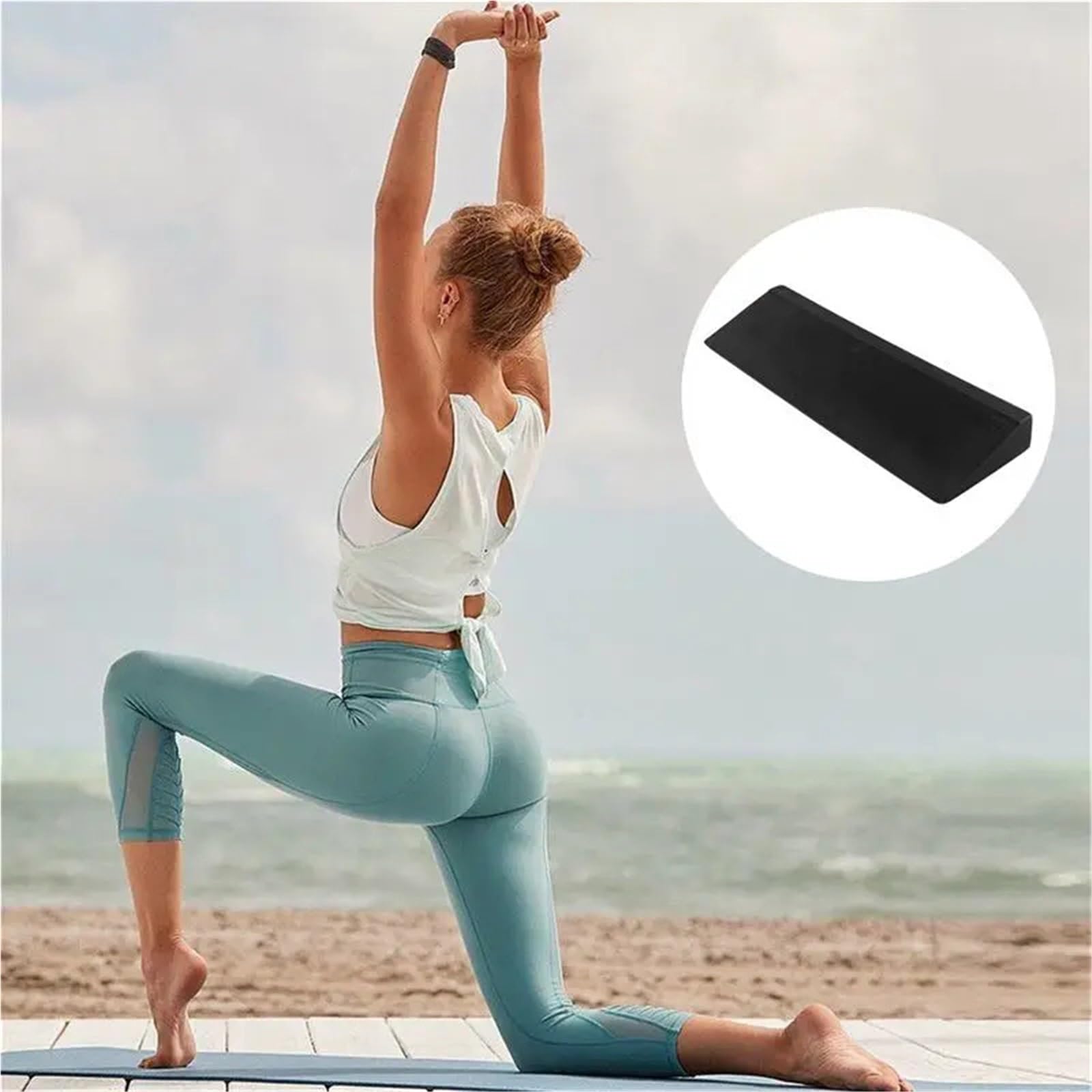 Yoga Wedges Yoga-Schrägbrett, Schaumstoffkeil, Holzziegel | Zubehör for Yoga-Fitnessgeräte