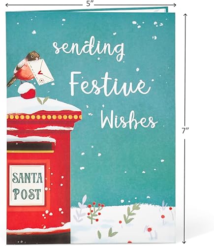 Miniatura 2 de Tarjetas desplegables de Navidad de animales, ciervo, conejo, zorro, oso, erizo, ardilla, única, divertida tarjeta de felicitación de Navidad 3D