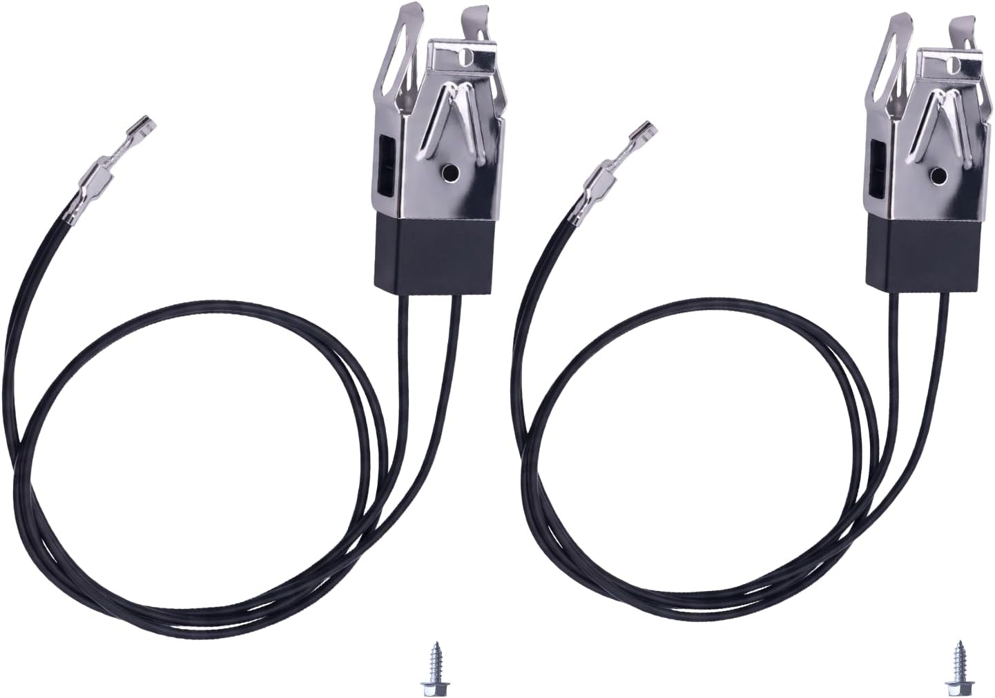 WB2X8228 Element Receptacle and Wire Kit for GE Hotpoint Kenmore Stove, 2-Pack, Replaces AP2013499 PS242972 250535 AH242972