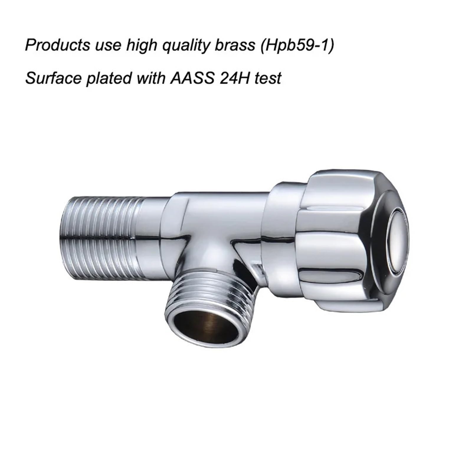Valvola ad angolo, Accessori for rubinetti da bagno con valvola triangolare in rame for il controllo dell'acqua