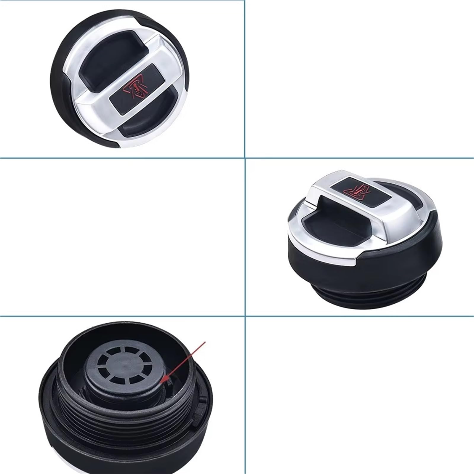 Tapón de llenado de aceite de motor Para SKODA 420103485B Tapa Depósito Expansión Refrigerante Y Aceite 420121321 Accesorios Repuesto Cubierta Conectores Tapón Motor(K1)