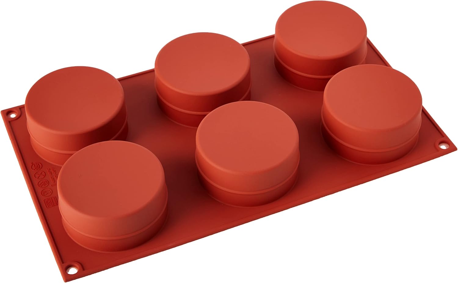 Silikomart SF127/C Silicone Classic Collection Mold Shapes, Shallow Cylinder