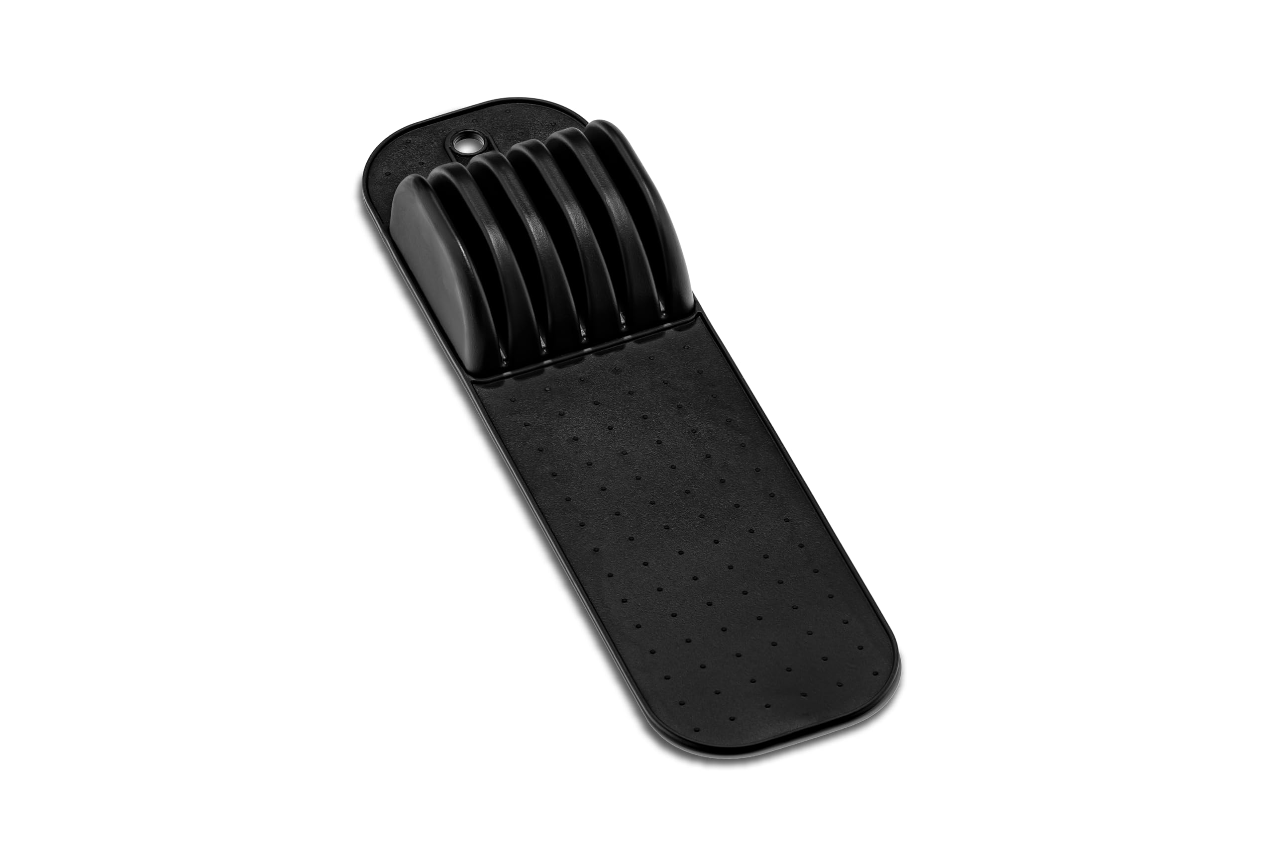 madesmart Premium Antimicrobial Classic Small In-Drawer Knife Mat, Soft-Grip, Non-Slip Drawer Organizer, Long-Lasting Home Organization, EPA Certified, Carbon