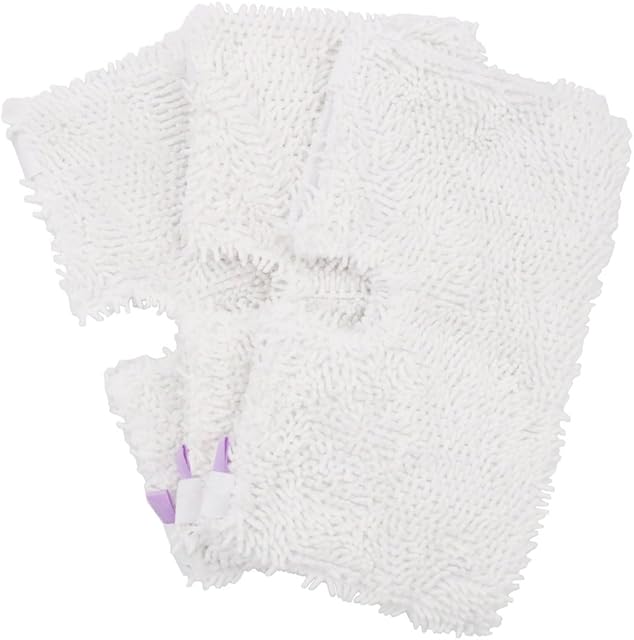 Fushing Household Microfiber Replacement Cleaning Pads for Shark Steam Pocket Mops S3500 series,S2901,S2902,S3455K,S3501,S3550,S3601,S3801,S3901,S4601,S4701,S4701D (3 Pcs)