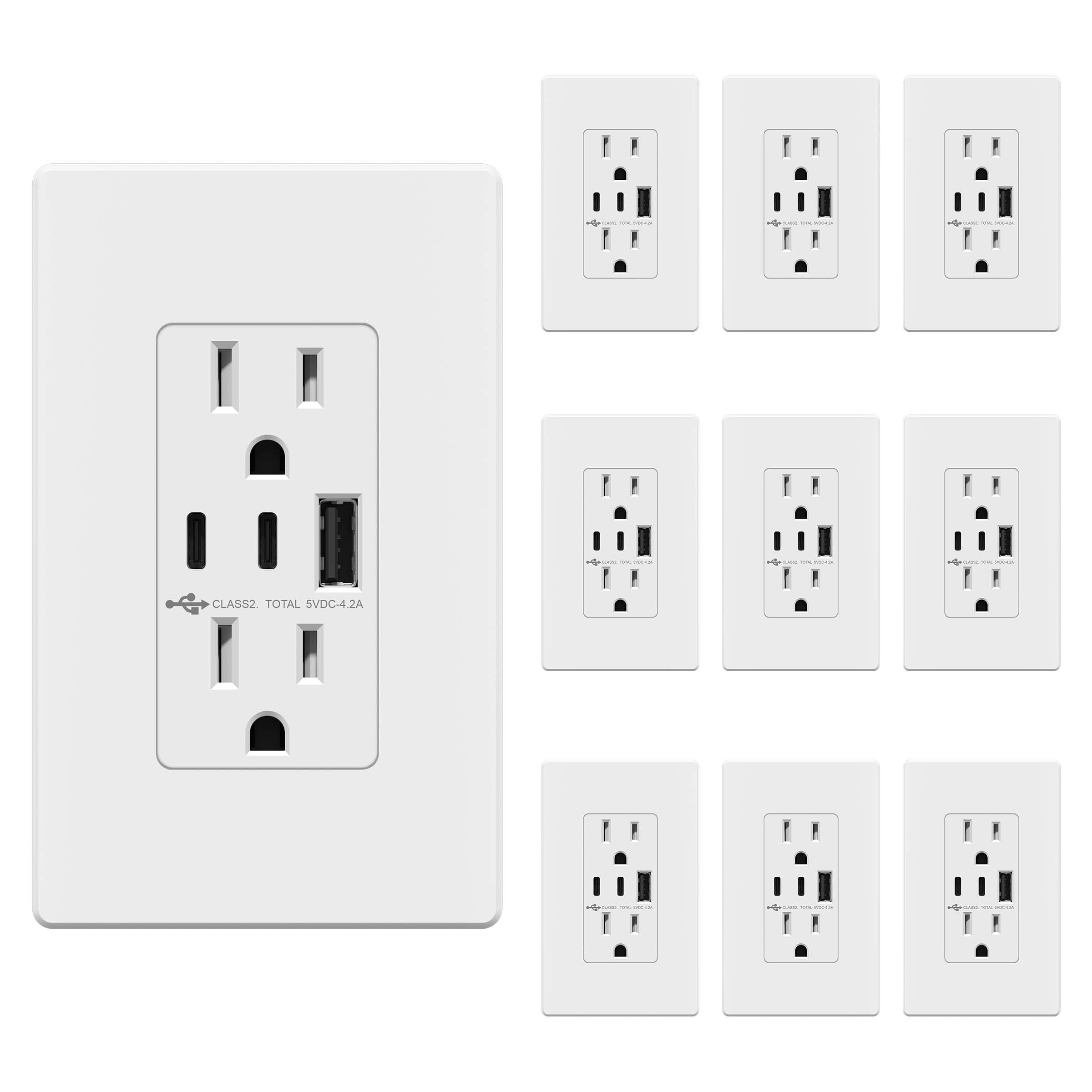 TOPGREENER USB Outlet - Charge 3 Devices! -23