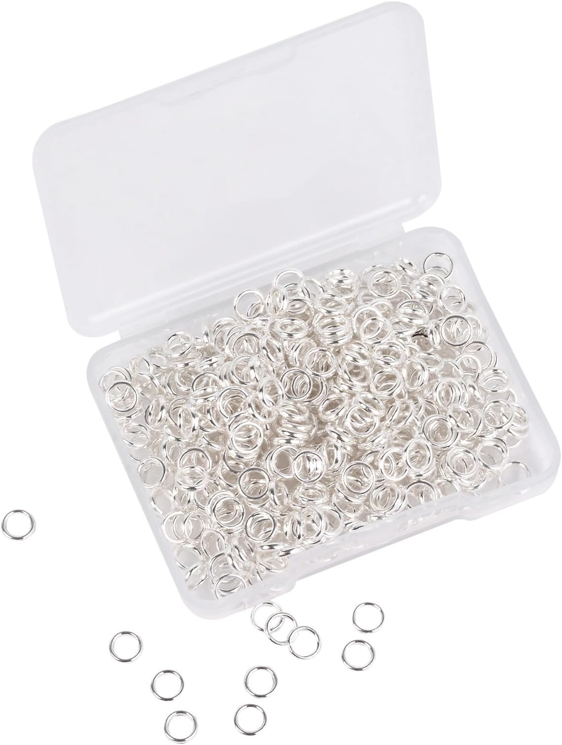 Silver Color Closed Jump Rings for Necklace Bracelet Jewelry Making(12mm-500)