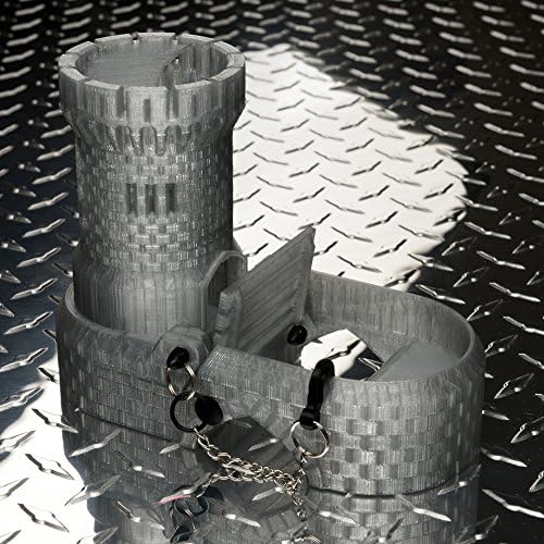 Solid Factory | Medieval Dice Tower with Tray and Dice Vault - Semi-Clear
