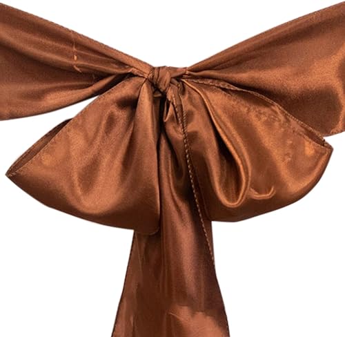 Miniatura 7 de 50 lazos para sillas de satén verde eucalipto, lazos para decoración de bodas, suministros de fiesta, eventos, fundas de silla, decoración de