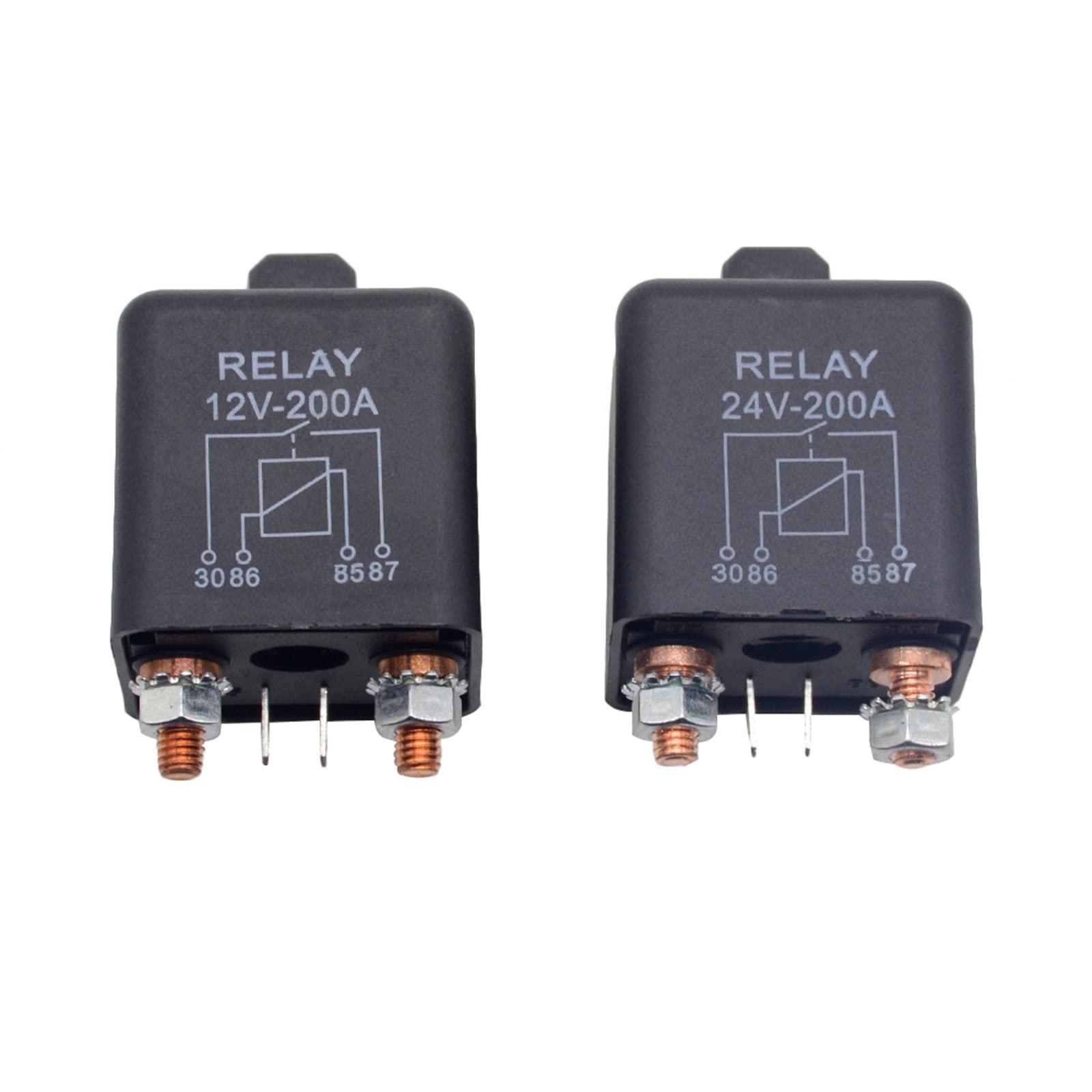 AQHYEBNSR New Car Truck Motor Automotive high Current Relay 12V/24V 200A 2.4W Continuous Type car relays(12V)