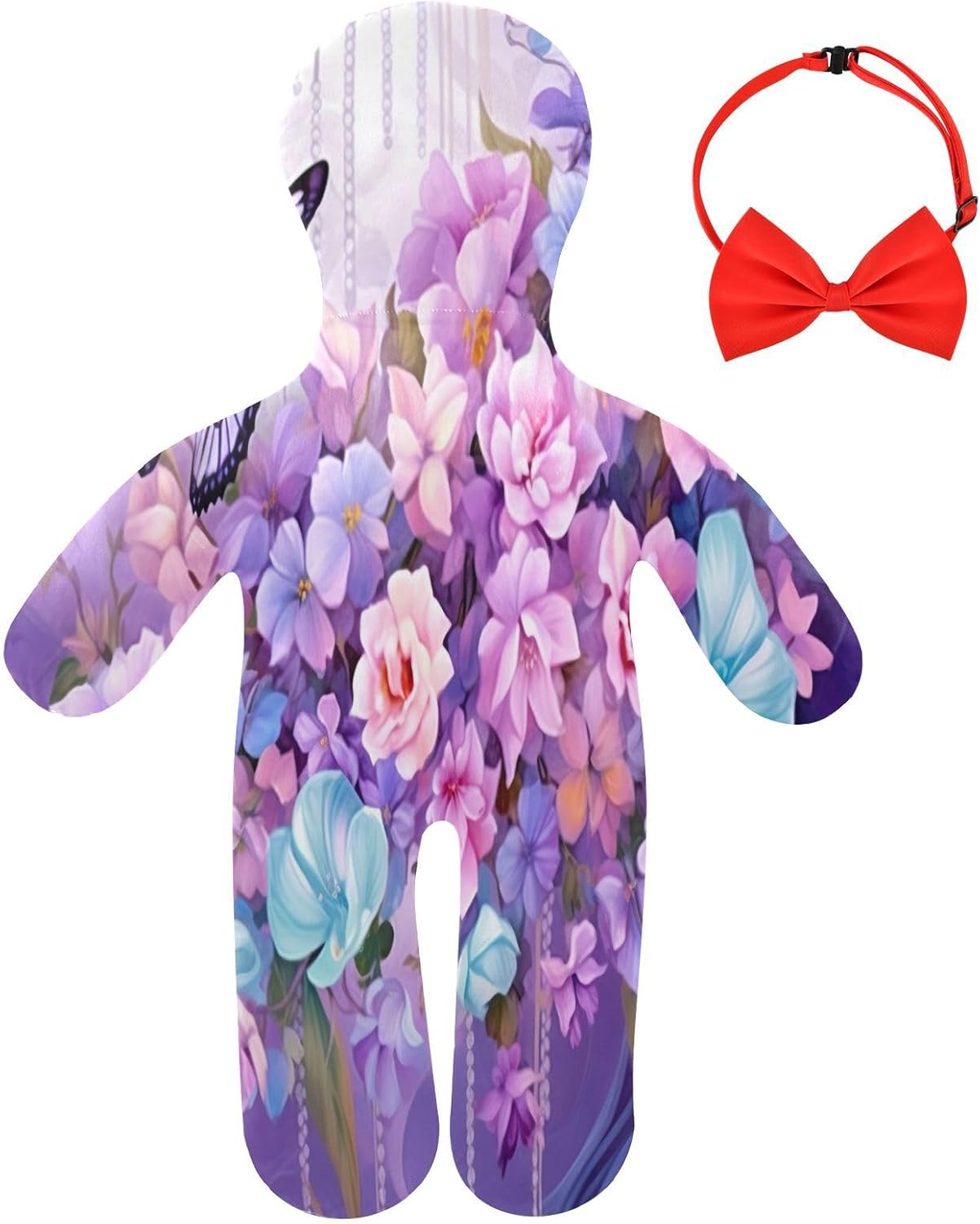 Butterfly Butterflies Human-Shaped Pillow Soft Body Pillows Washable Velvet Pillows for Anxiety Relief Sleeping Cuddling & Support