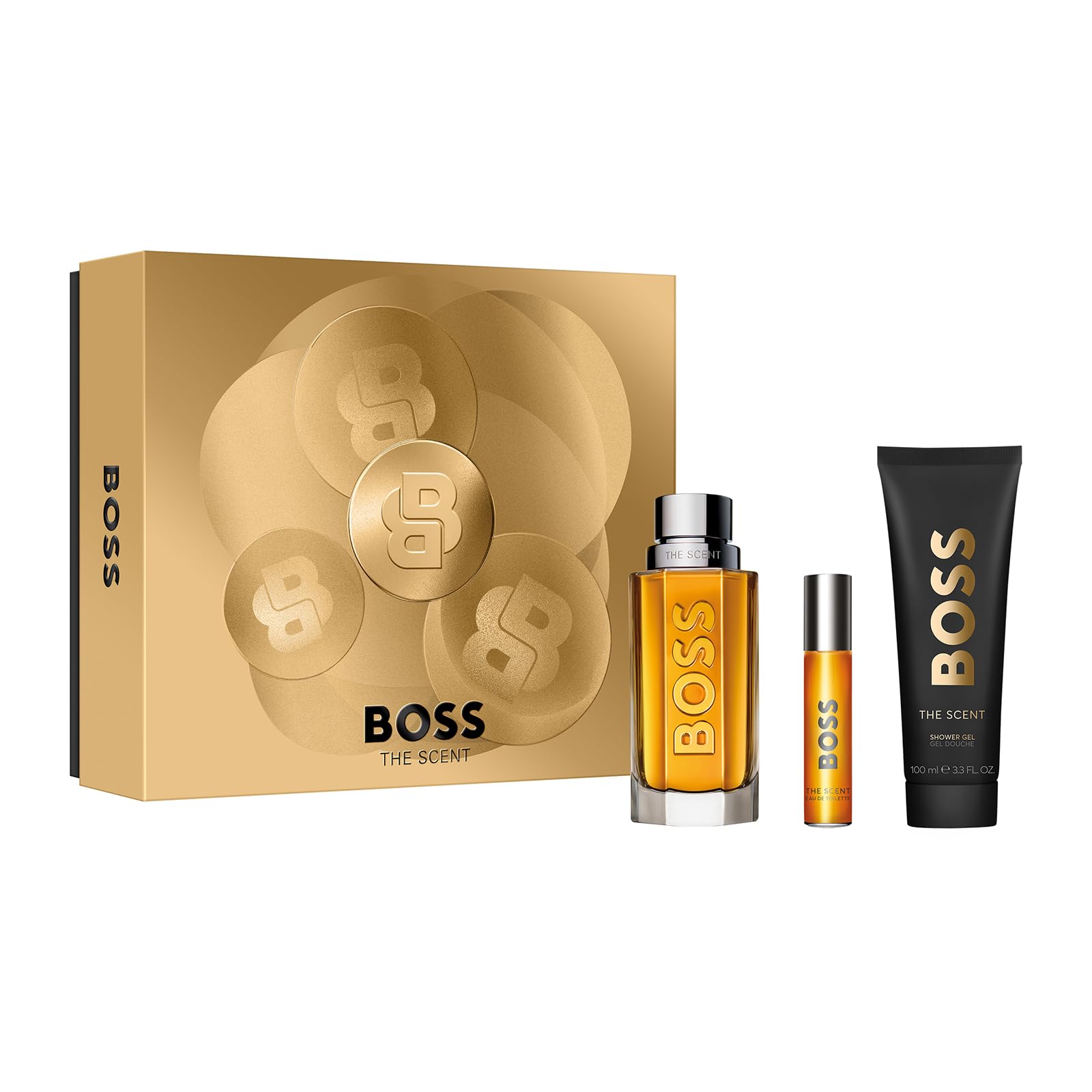 Hugo Boss The Scent Eau de Toilette Ambery Mens Cologne With Notes of Ginger Manika Fruit Leather Accords