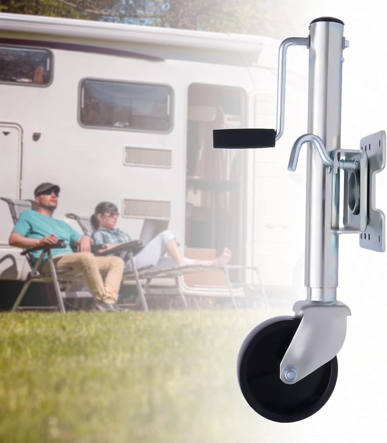 Swivel Trailer Jack Trailer Jack Car Support Wheel Folding Boat 1200 lb Car Support Wheel Heavy Duty Caravan with Swivel