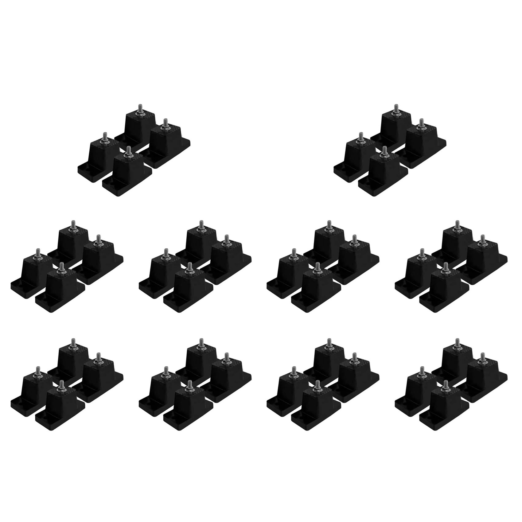 Base pied coussinets en caoutchouc pour un balcon calme sans vibration de clim