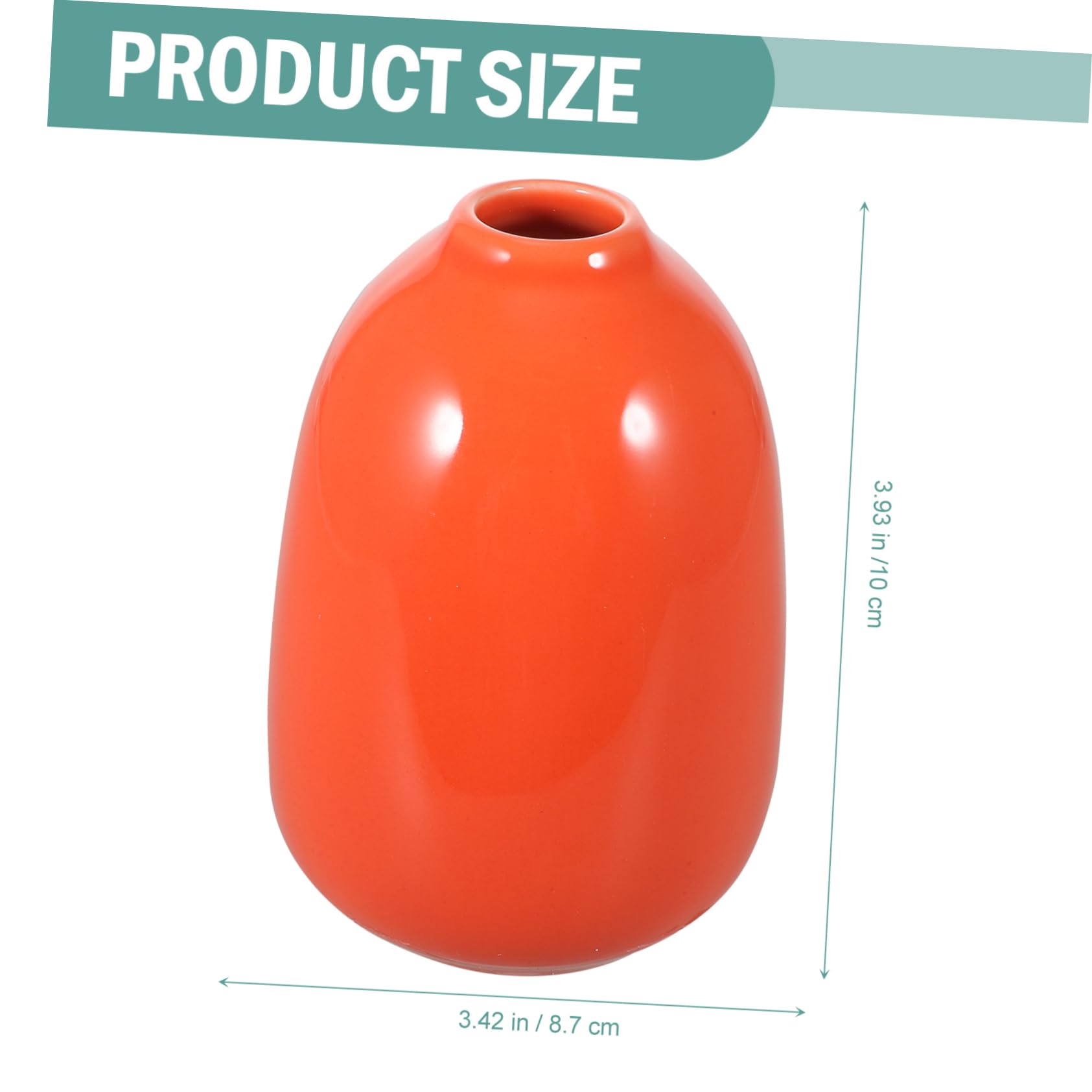 PRETYZOOM 4 Vasi in Ceramica Moderni per Fiori Secchi, Eleganti, Sicuri e Creativi, Decorazione Tavolo e Libreria per Casa e Ufficio