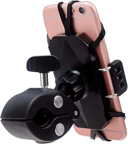 Miniatura 7 de Soporte para teléfono celular para carrito de golf, carrito de bolsa de empuje, cochecito, timón de barco, micrófono/soporte de batería, bicicleta,