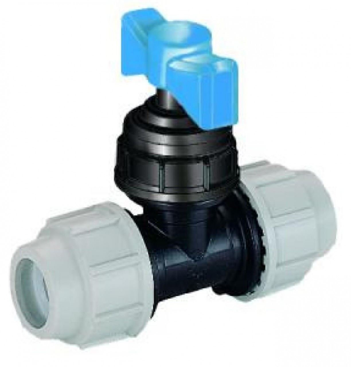 Plasson Plastic Stop Tap Compression Ends - 20Mm