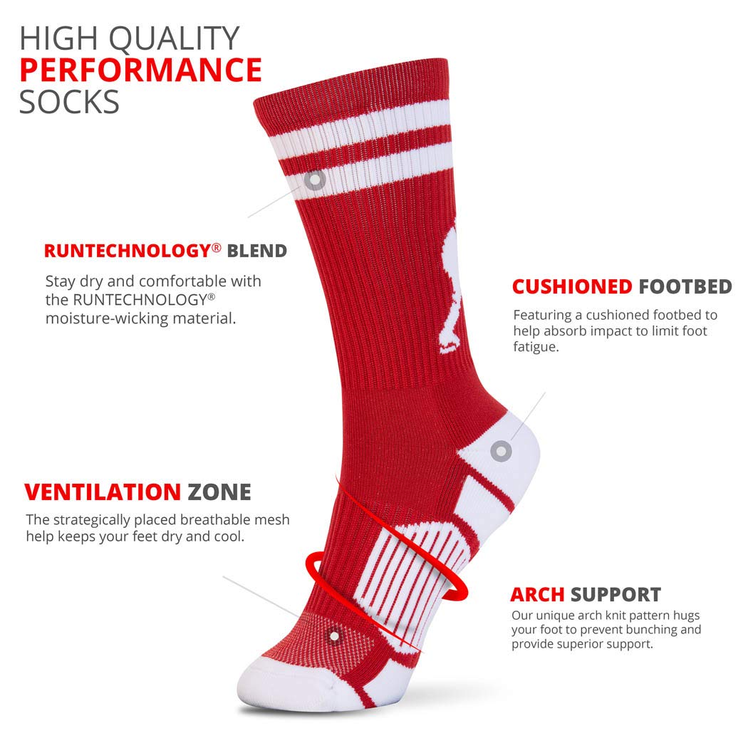 ChalkTalkSPORTS Hockey Performance Crew-Socken – Jugendliche und Erwachsene – mehrere Farben – wadenlang