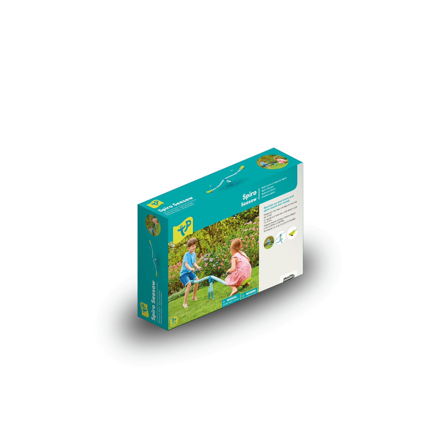 TP Toys Spiro Wippe zum Sitzen und Drehen, mit 360° Drehung, Kinder-Spielgeräte für Hinterhof, Spielplatz oder Indoor-Spaß, Jungen und Mädchen im Alter von 3–10 Jahren