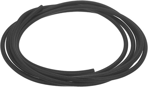 sourcing map Split Wire Loom Tubing 3/8"10mm ID 20FT6m Wire Loom Tubing Heat & Cold Resistant -40F to 257F Plastic Flexible Conduit Cord Protector for Electrical Wires Cable, Black
