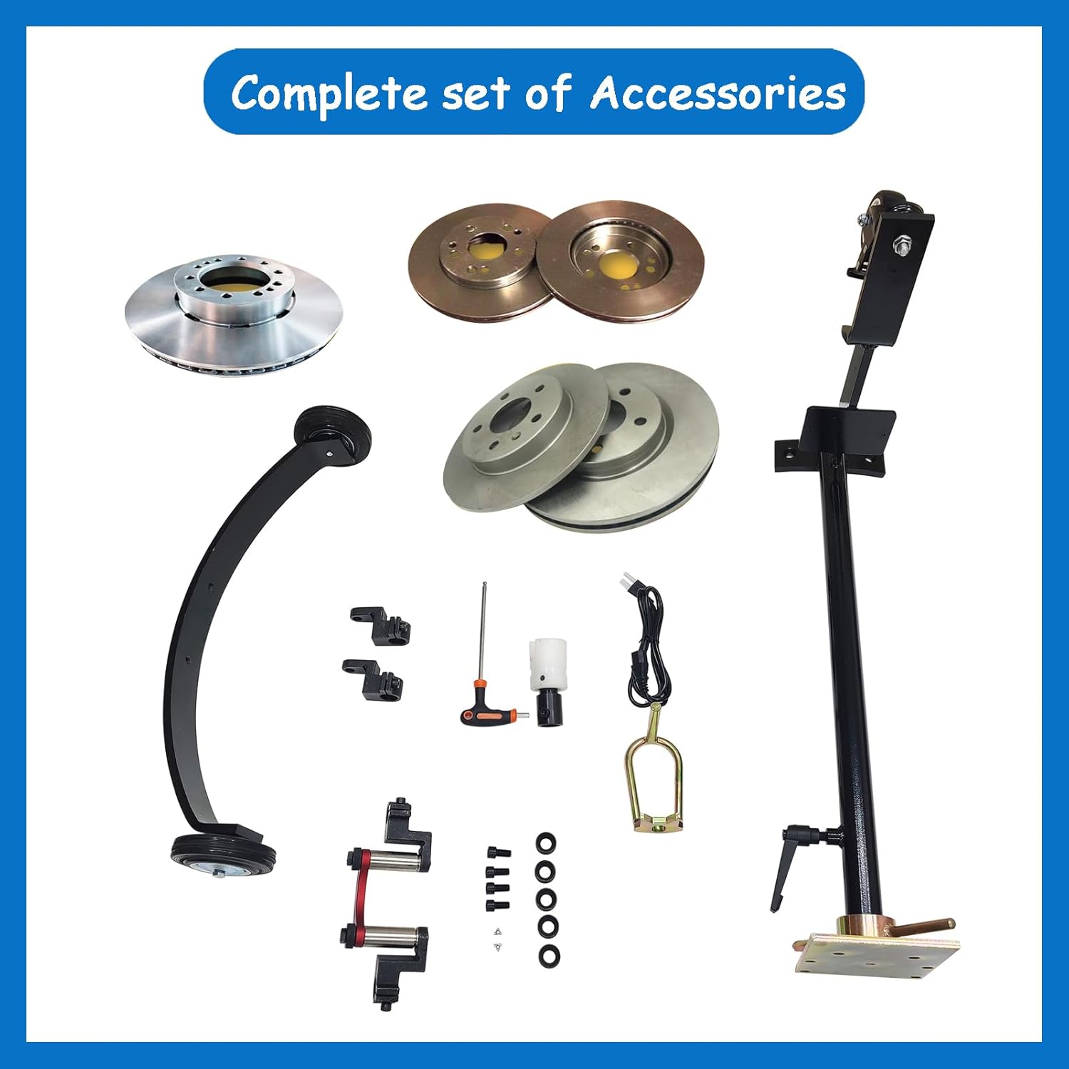 On-Car Brake Disc Lathe 110V Non-Disassembly Car Brake Disc Repair Polishing Machine with 17.72'' Processing Diameter & 0.24''-1.65'' Thickness, Brake-disc Resurfacer for Cars and SUVs