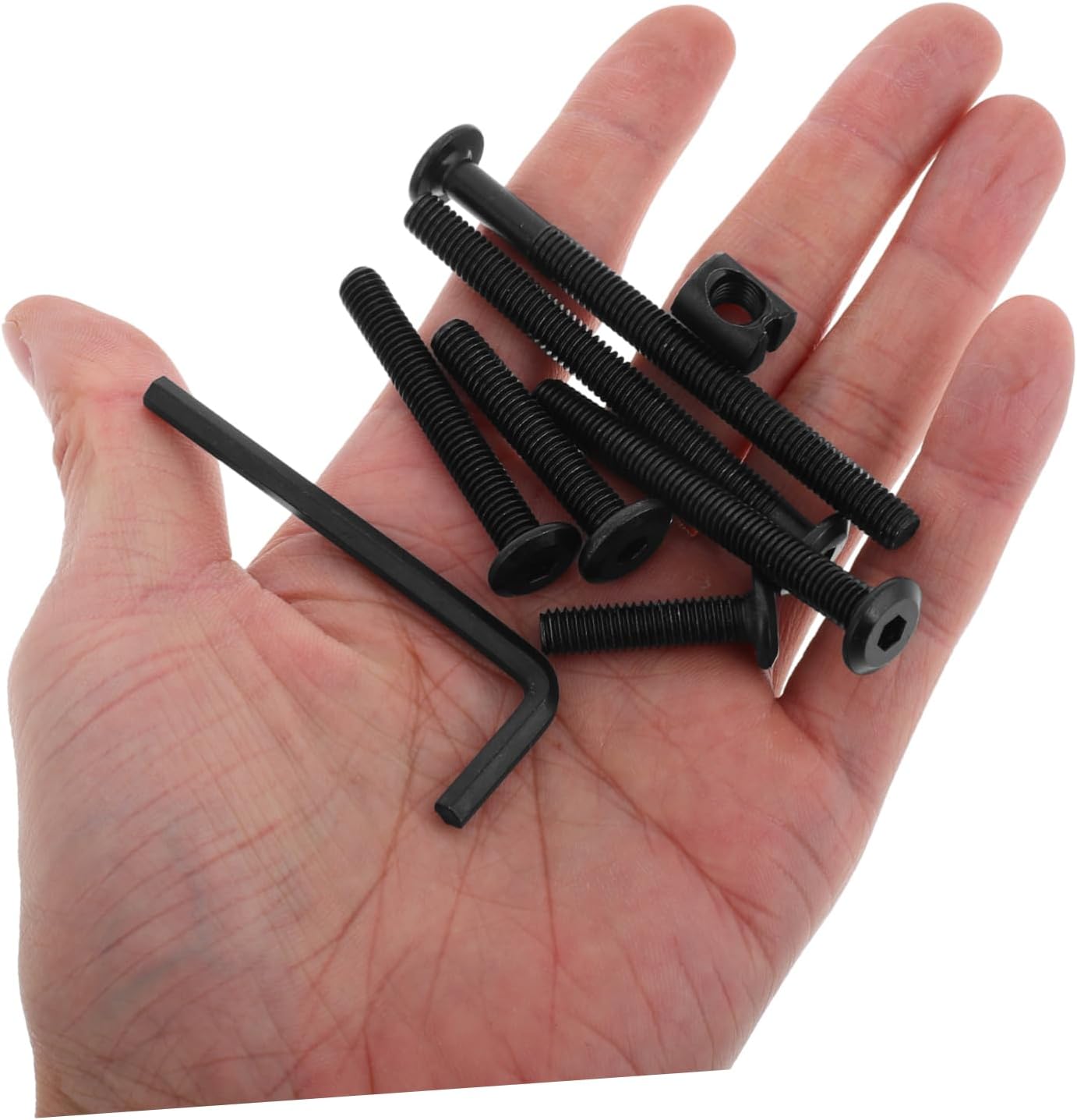 PRETYZOOM Crib Screw Hardware Replacement Set 141pcs Socket Head Bolts Nuts Easy Install Furniture Screws