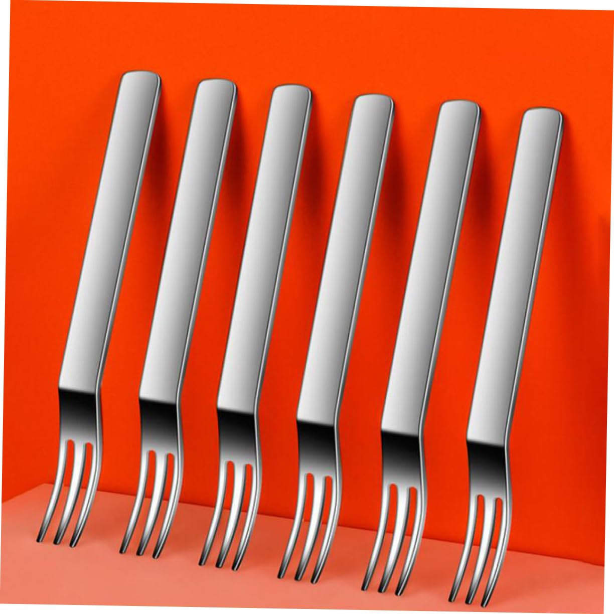 Ciieeo 2sets Forchette Dessert Inossidabile Con Base Per e Dolci Forchettine Riutilizzabili Per Appetizer e Dessert Facili e Maneggiare