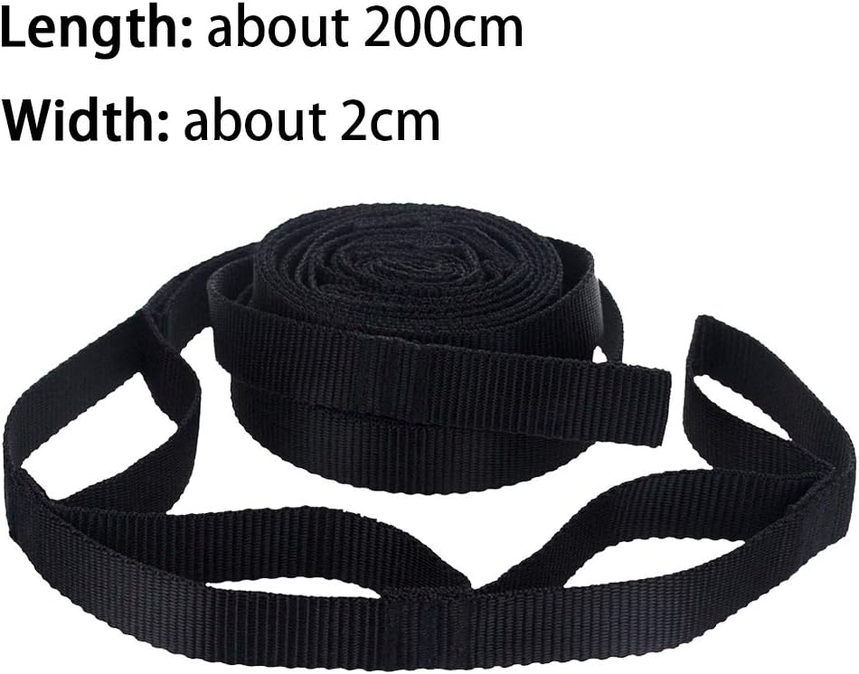 2Pcs Hammock Straps - Hammock Tree Straps Set,No Stretch Suspension System Kit,200cm Adjustable Outdoor Tree Hanging Yoga Tied Rope Belt for Camping Hiking 7 61MbvXU0erL. AC SL1001