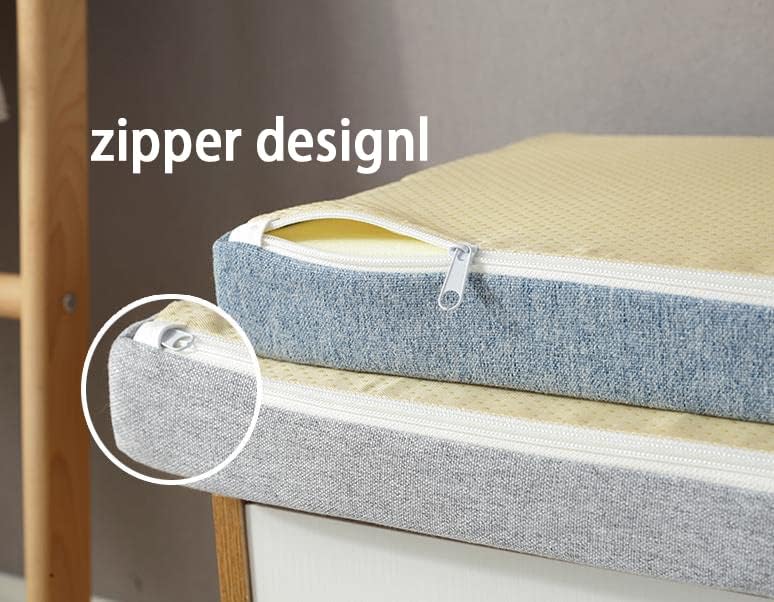 Miniatura 3 de Cojín de banco o columpio para exterioresinteriores, 48 x 12 x 2 pulgadas, impermeable, para muebles, cojines inferiores antideslizantes, para sofá