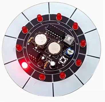 Spinning Prize Wheel LED Light Soldering Practice Kit DIY Enthusiasts Soldering Kits,Soldering Training Kit for Learning Electronics