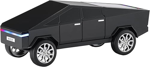 Altavoz de réplica Bluetooth modelo de camión futurista con pantalla LED, regalo considerado para fanáticos del diseño de automóviles y usuarios de