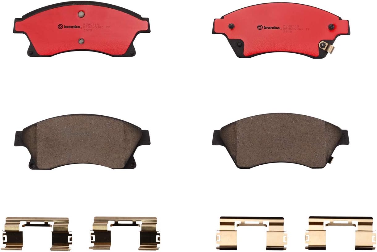 Brembo P59076N Premium Ceramic Front Disc Brake Pad Set BUICK (SGM)/CHEVROLET/CHEVROLET (SGM)/HOLDEN/OPEL/VAUXHALL OE# 1605169