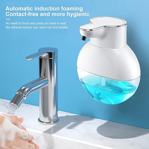 Miniatura 2 de Dispensador automático de jabón líquido, dispensador de jabón para platos sin contacto con sensor de 13.5 oz13.5 fl oz, dispensador eléctrico de