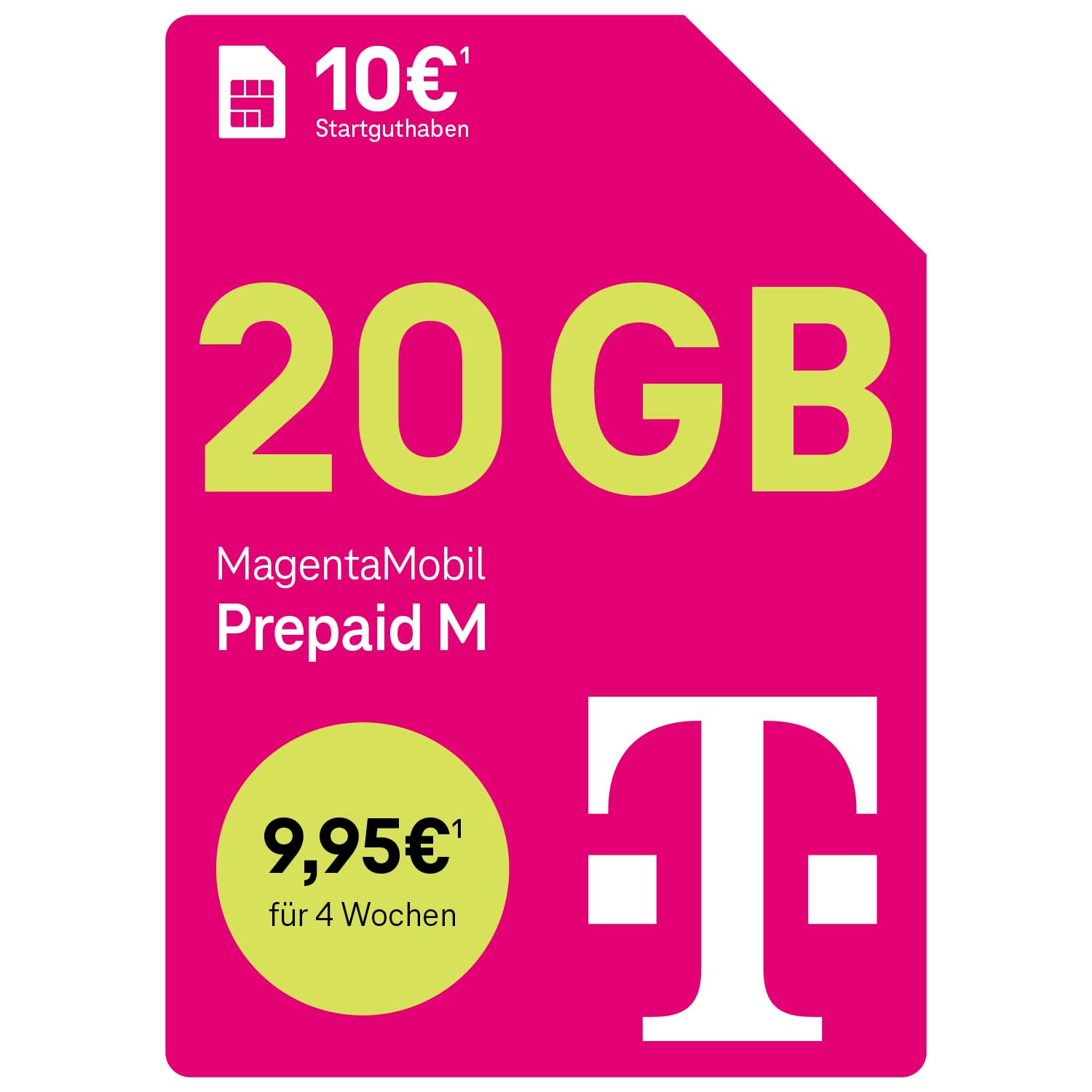 Telekom MagentaMobil Prepaid M z dużą prędkością 13 GB | 5G/LTE Max & Allnet Flat do wszystkich sieci niemieckich | dalsze wykorzystywanie niewykorzystanej ilości danych | EU Roaming & Hotspot Flat |