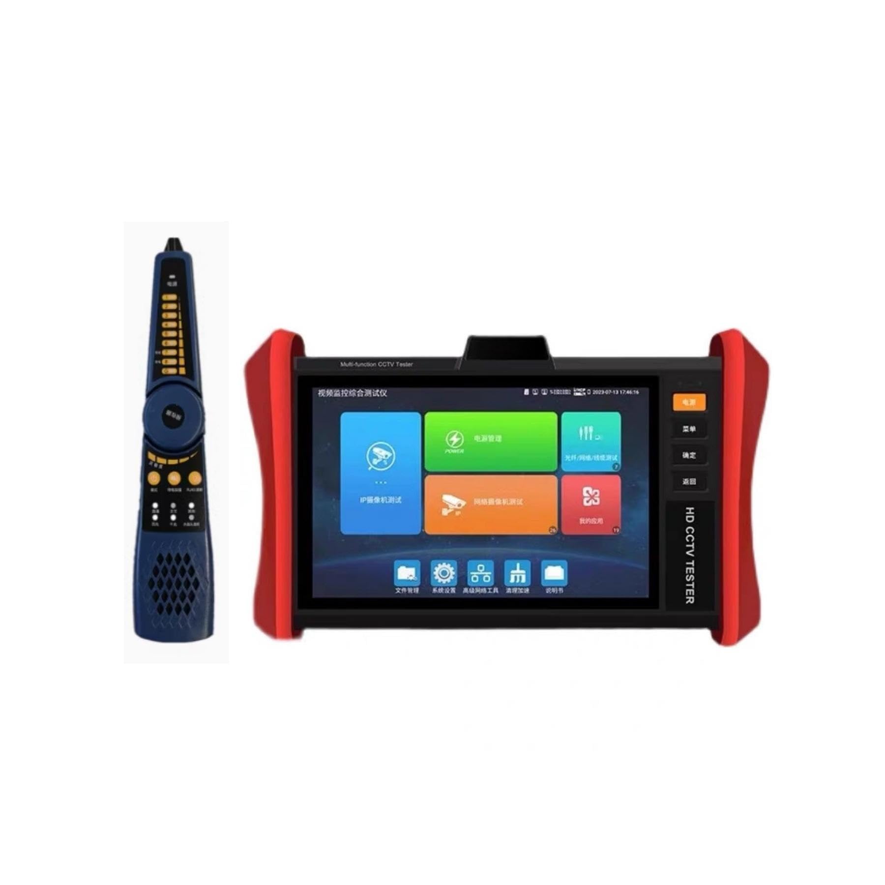Tester per analizzatori CCTV Connettore di rete IPC-T80-LCR Tester for videosorveglianza telecamera con rilevamento cavi + HDMI + VGA con touch screen/display LCD