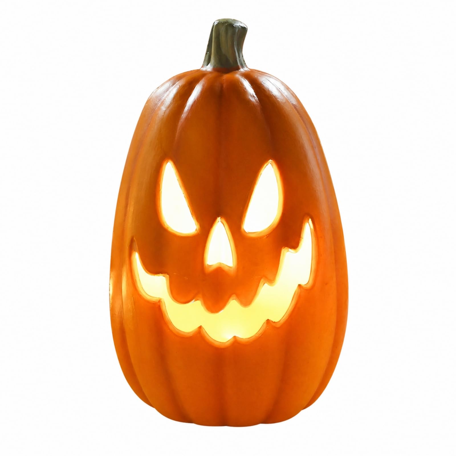 Zucca di Halloween con Luce Luminose, Stile Halloween, Modello Zucca Lunga Media | Spettrali, Calde, Luci di Zucca con LED, per Vetrine