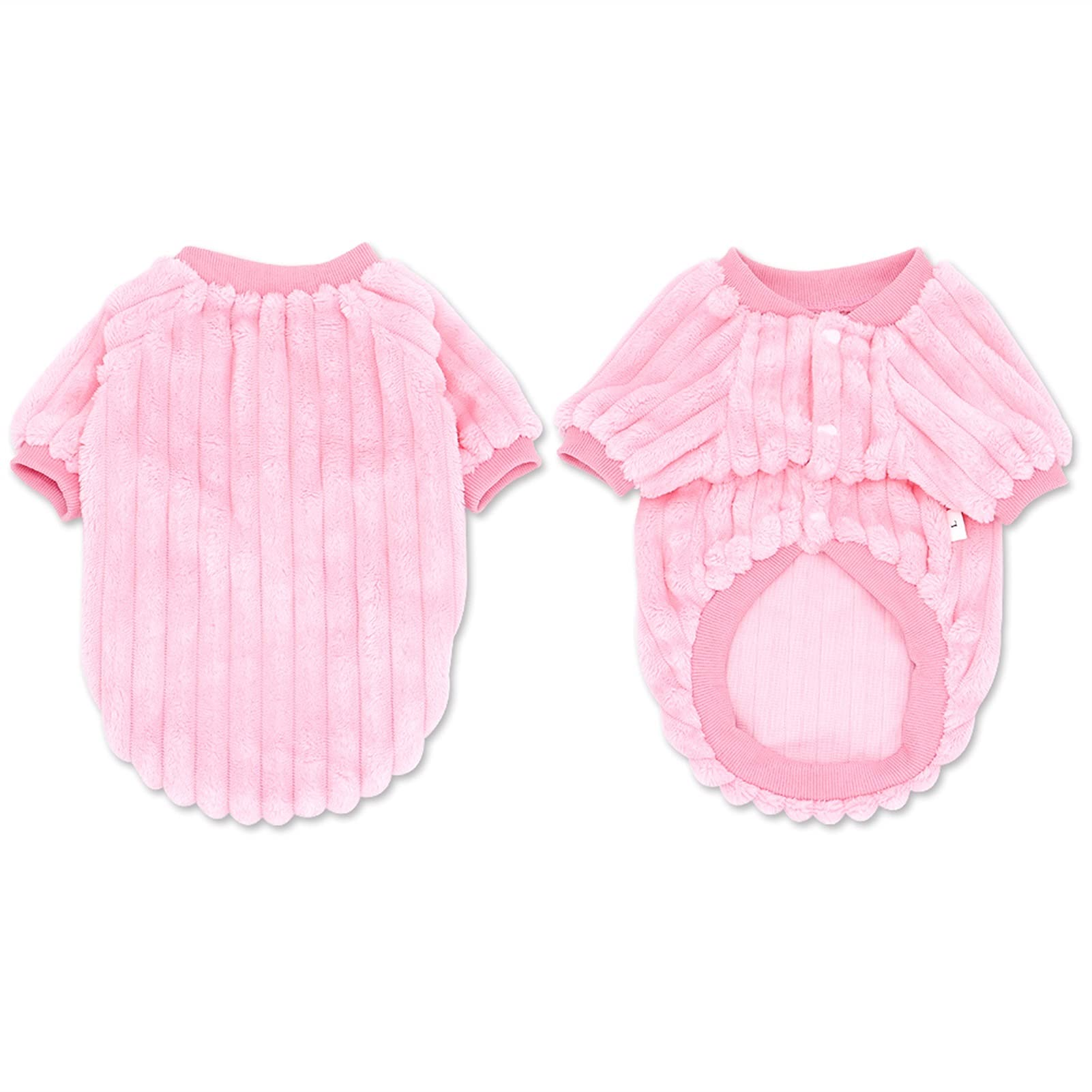 Chien chat fourrure vêtements rose L pour les promenades hivernales confortables