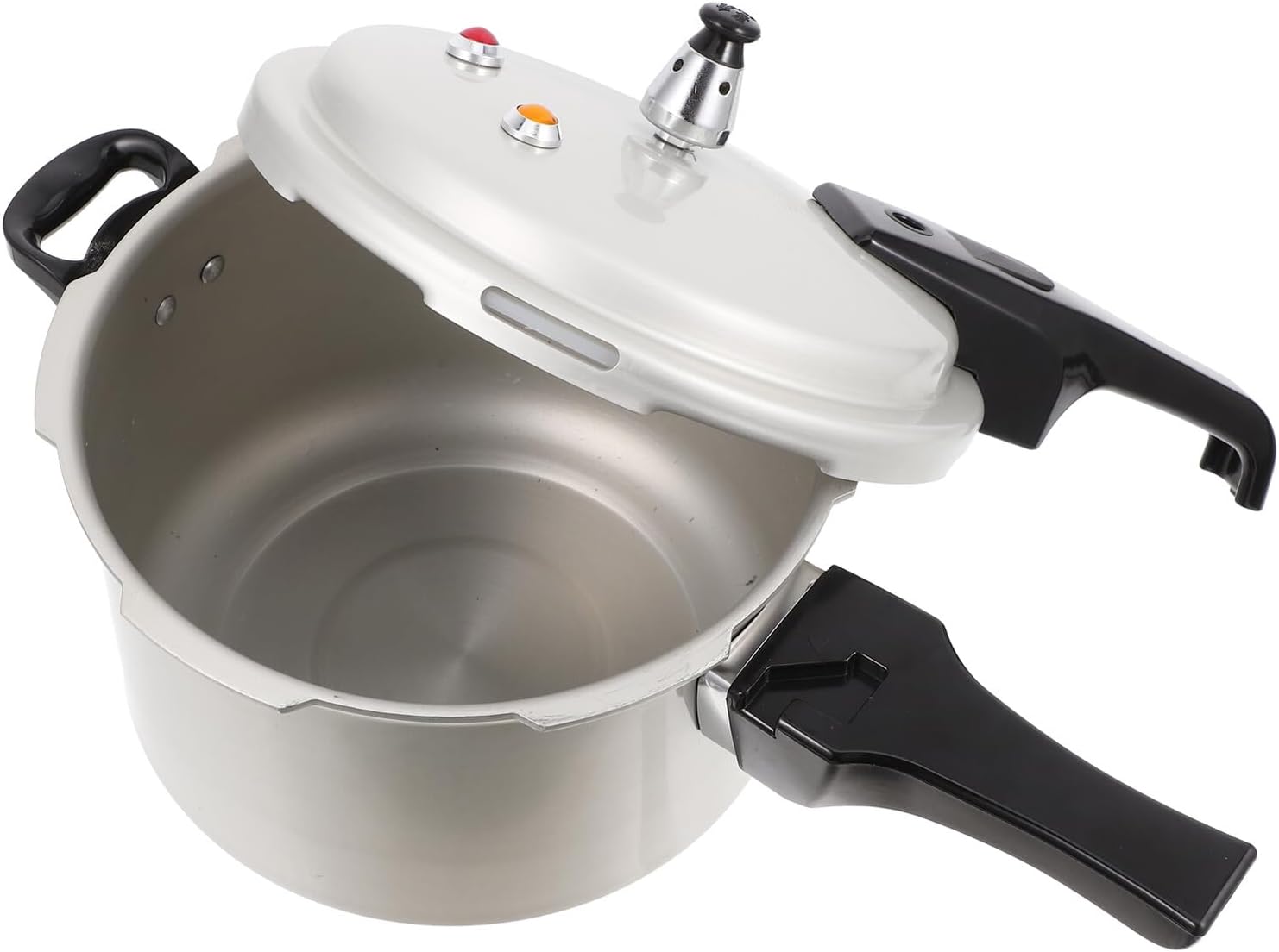 Angoily Aluminum Pressure Cooker Pot for Gas Stove and Induction Cooker Multifunctional Household Pressure Pot with Ergonomic Handle Safe Easy to Clean Fast Cooking