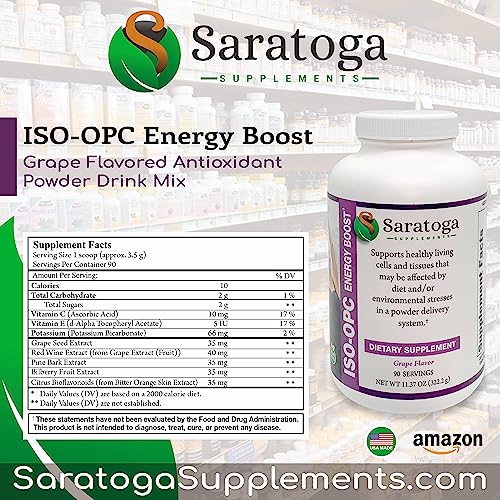 Saratoga Supplements 203-CA Opc Isotonic Powder Antioxidant 3 00 Gr. 90 Day Supply thumb #1