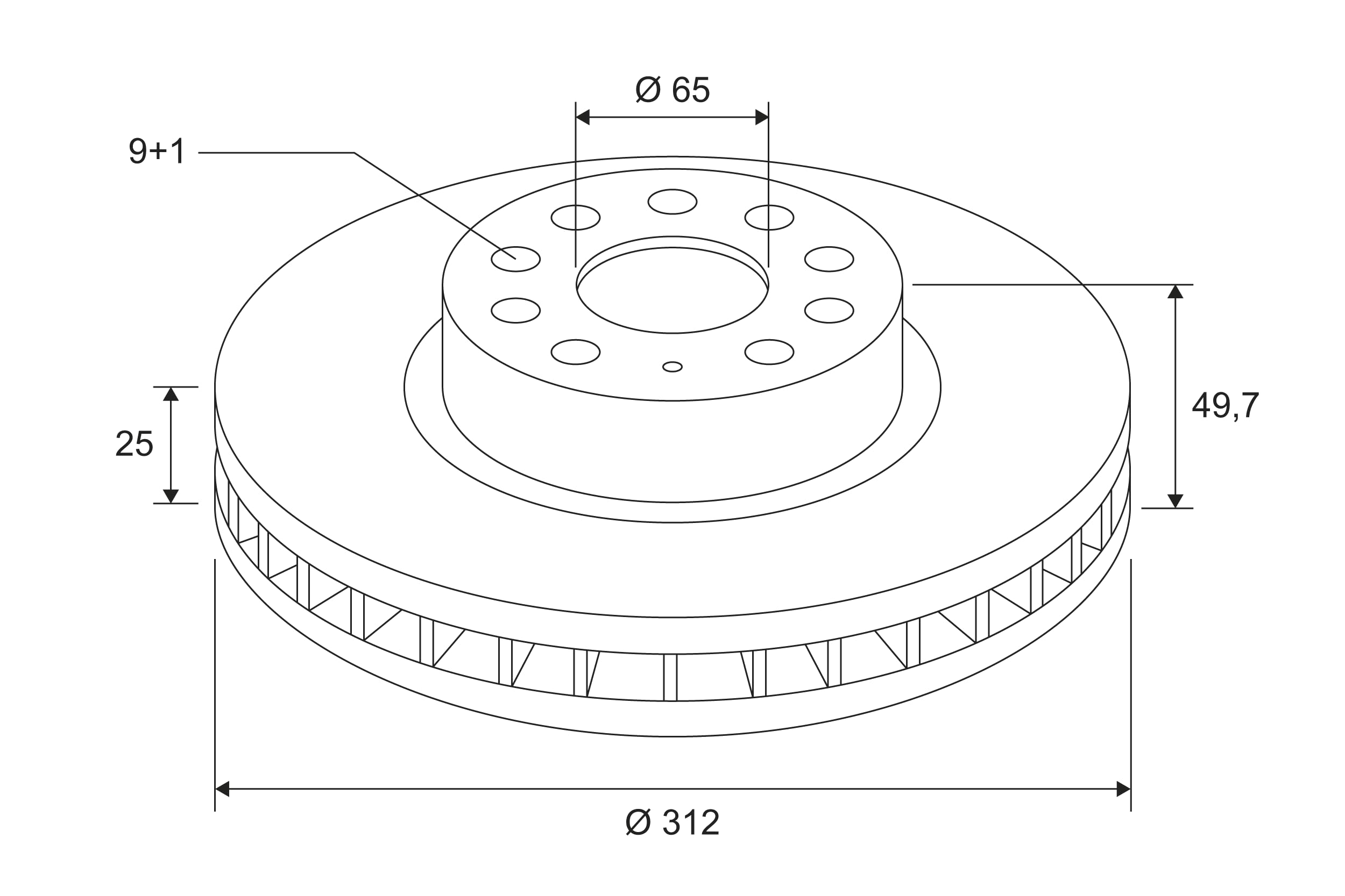 VALEO Disque De Frein 672557 Essieu Arrière, : 264mm, Plein