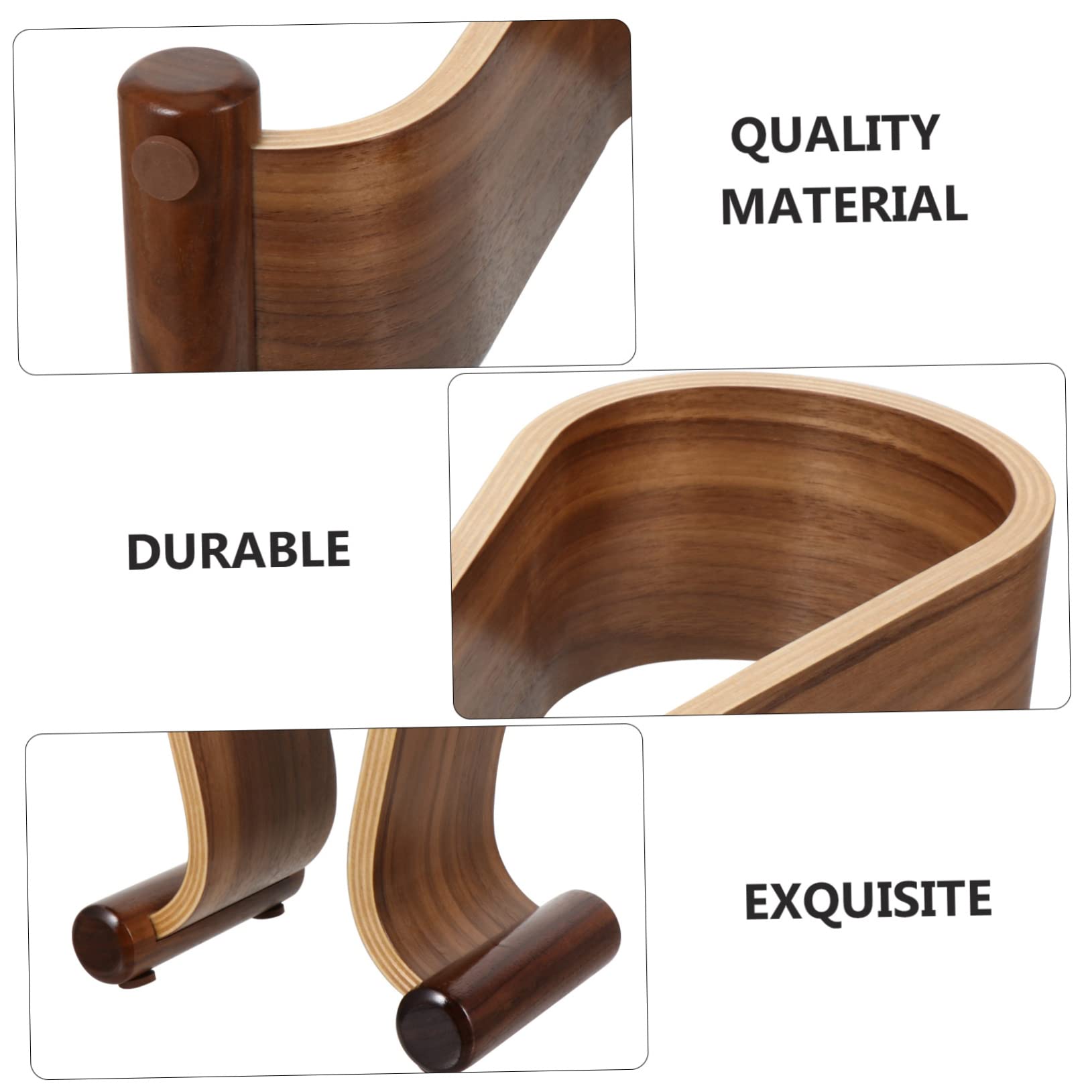 BESTonZON Soporte De Madera Colgador Auriculares Soporte De Escritorio Fácil De Usar