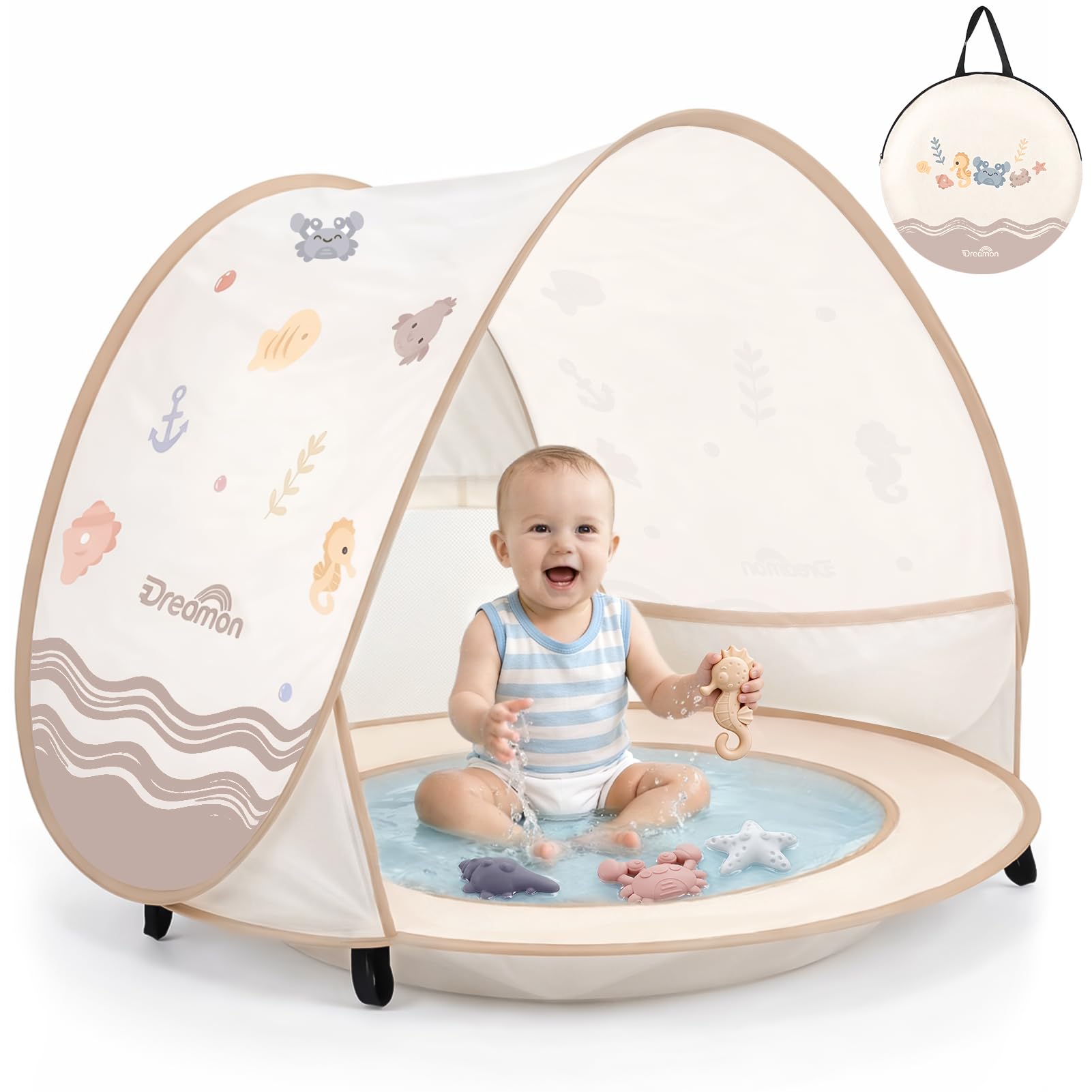Pop up Beach Tent, Portable UV Protection Baby Sun Tent Baby Shade Tent for Beach, Garden, Camping &Outdoor